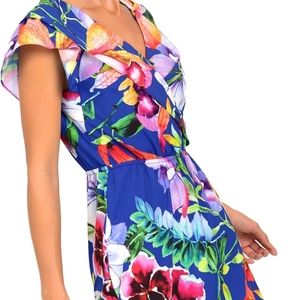 Joseph Ribkoff Floral Wrap Style Dress